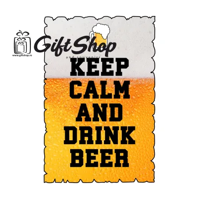 Keep calm and drink beer, magnet frigider mgs078
